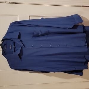Arrow Dress Shirt 17-17 1/2 34-35 Blue